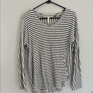 Navy and white stripe sweater